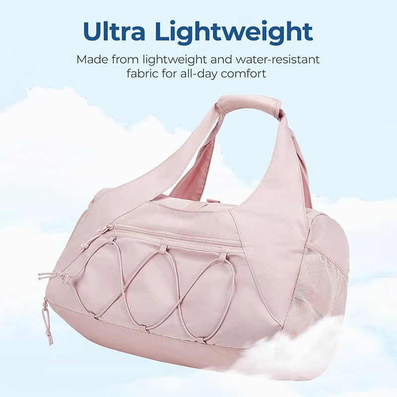 Large Capacity Women's Fitness Bag With Shoe Compartment Breathable Waterproof Backpack Multifunctional Men's Handbag